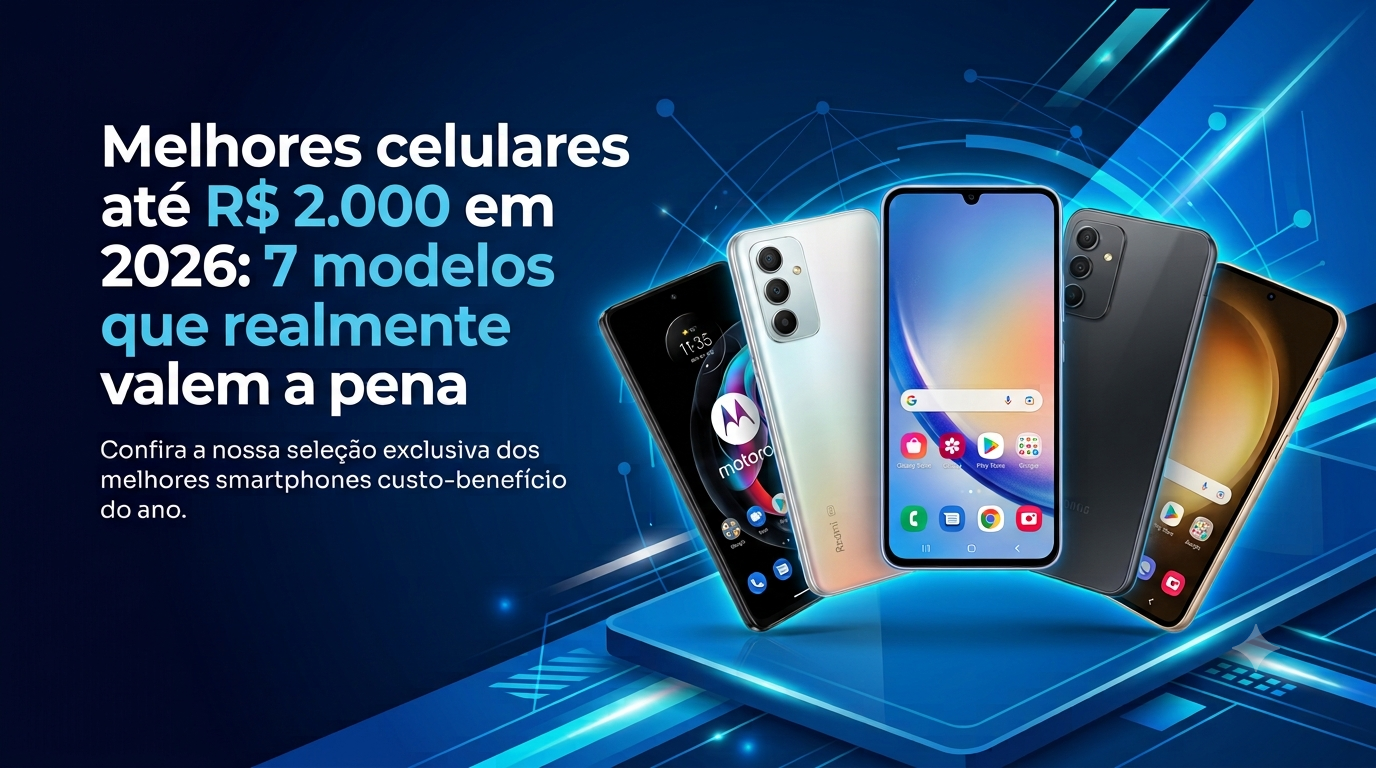 Melhores celulares até 2000 em 2026: 7 modelos que realmente valem a pena