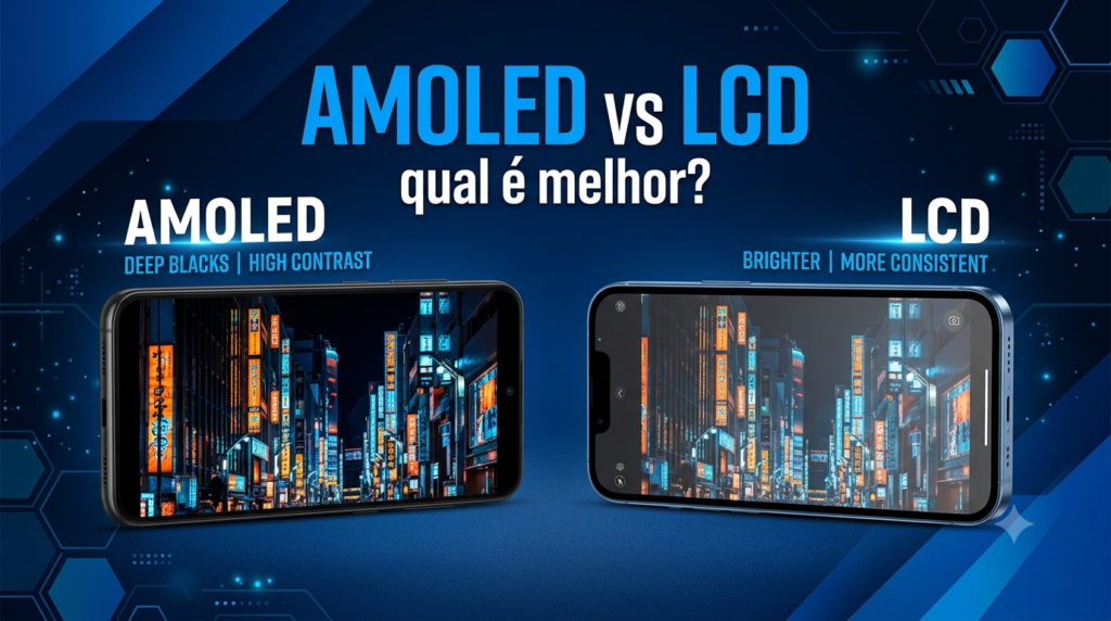 AMOLED vs LCD qual é melhor?
