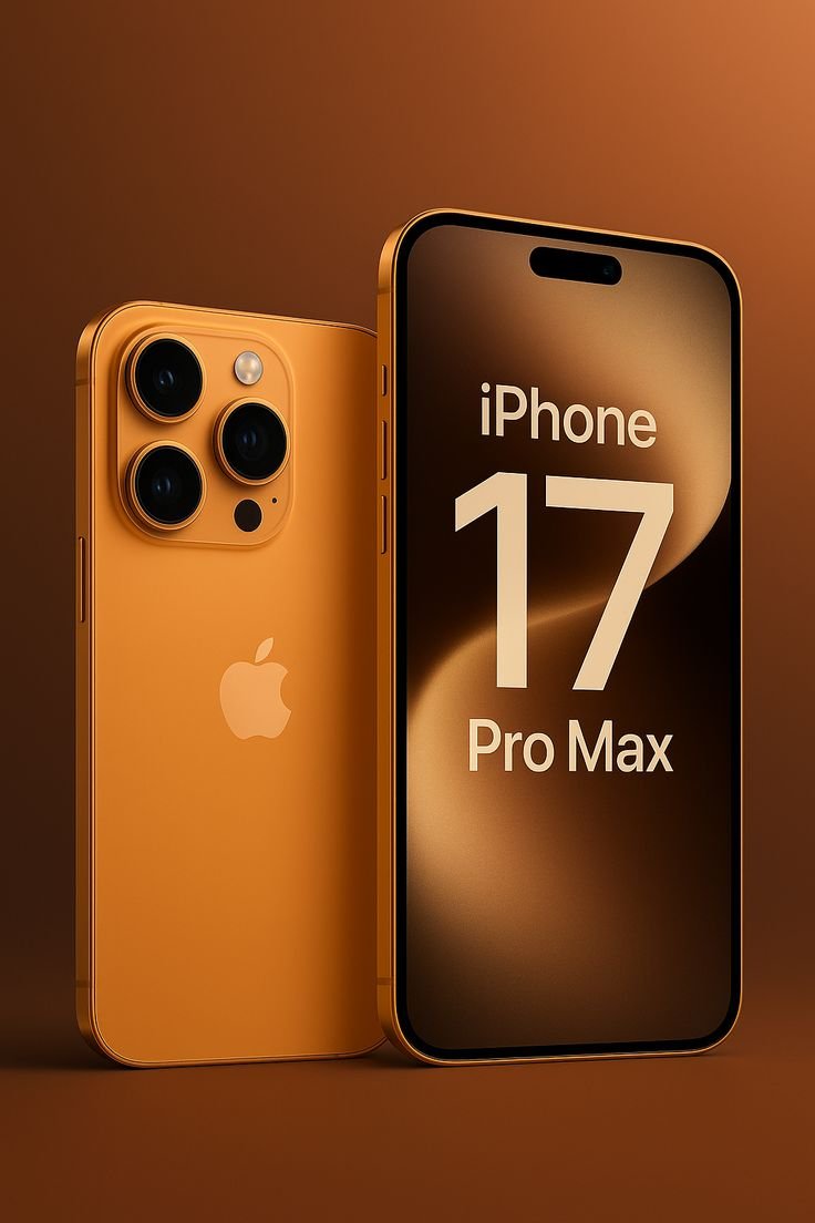 iPhone 17 Pro Max com tela grande