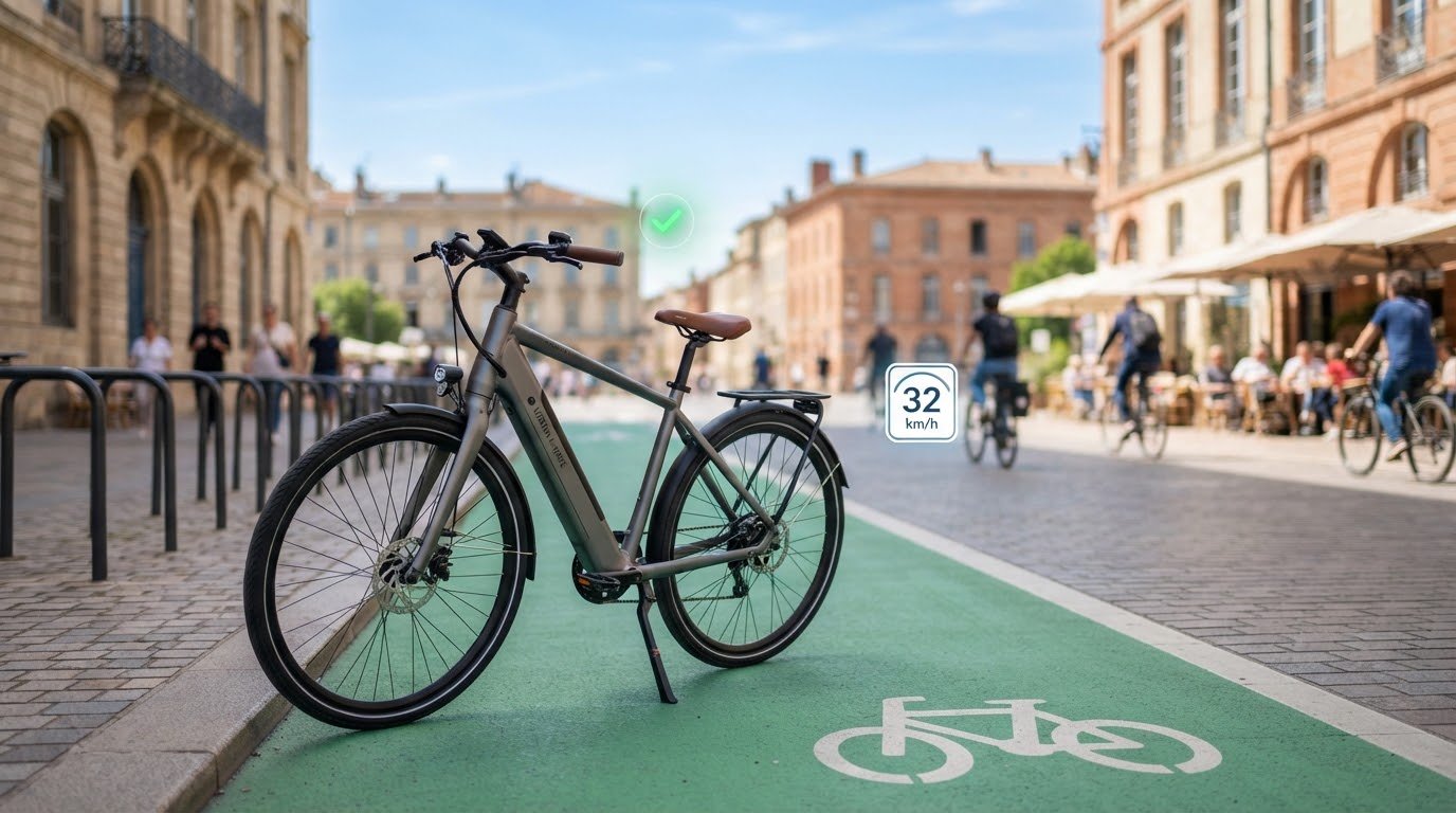 Bicicleta elétrica moderna nas ruas mostrando que não exige CNH conforme regras da Resolução 996.
